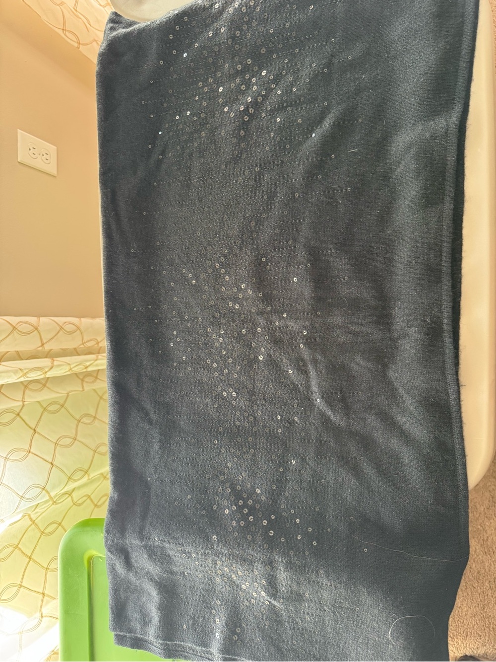 Tommy Bahama Black sequin wrap scarf